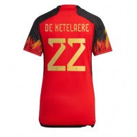 Zenski Nogometni Dres Belgija Charles De Ketelaere #22 Domaci SP 2022 Kratak Rukav